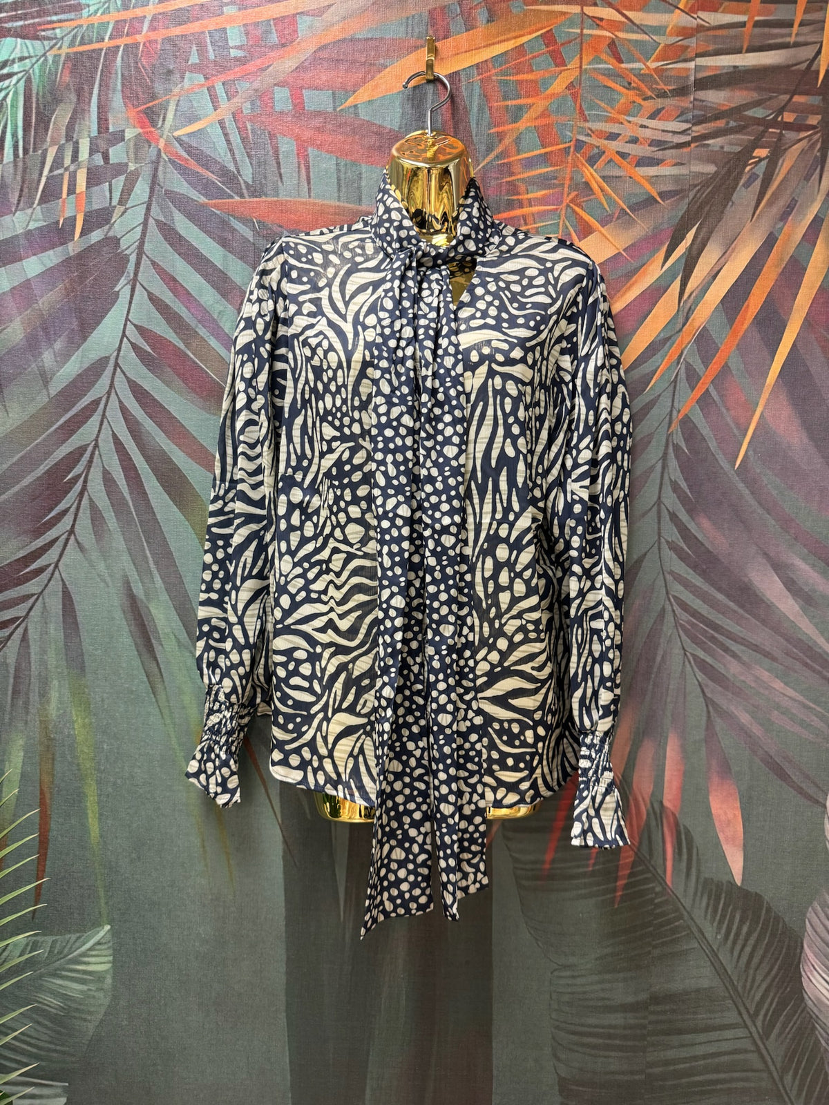 Print Top with Tie
