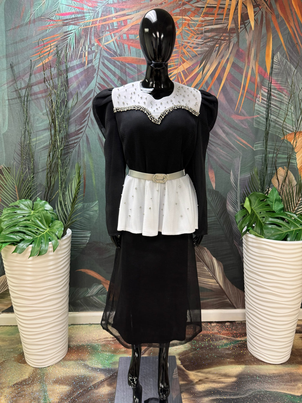 Mesh Skirt Set
