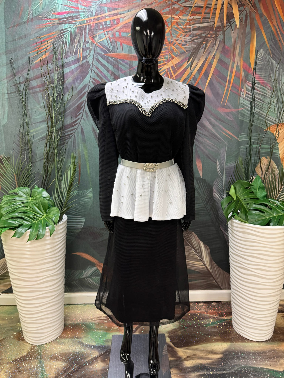 Mesh Skirt Set