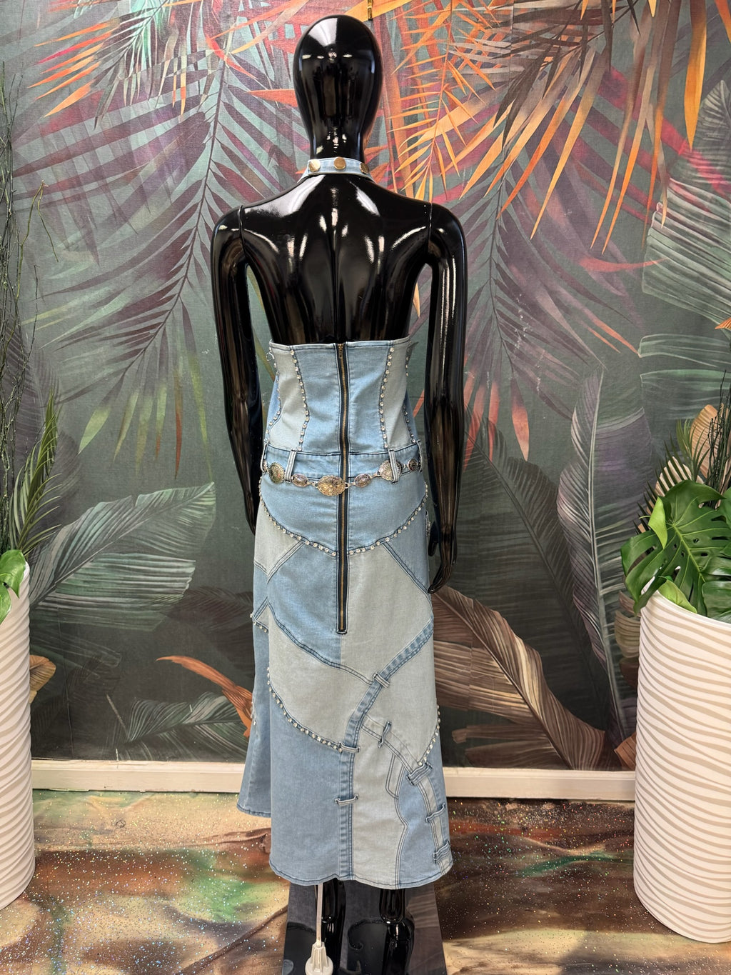 Stretch Denim Dress
