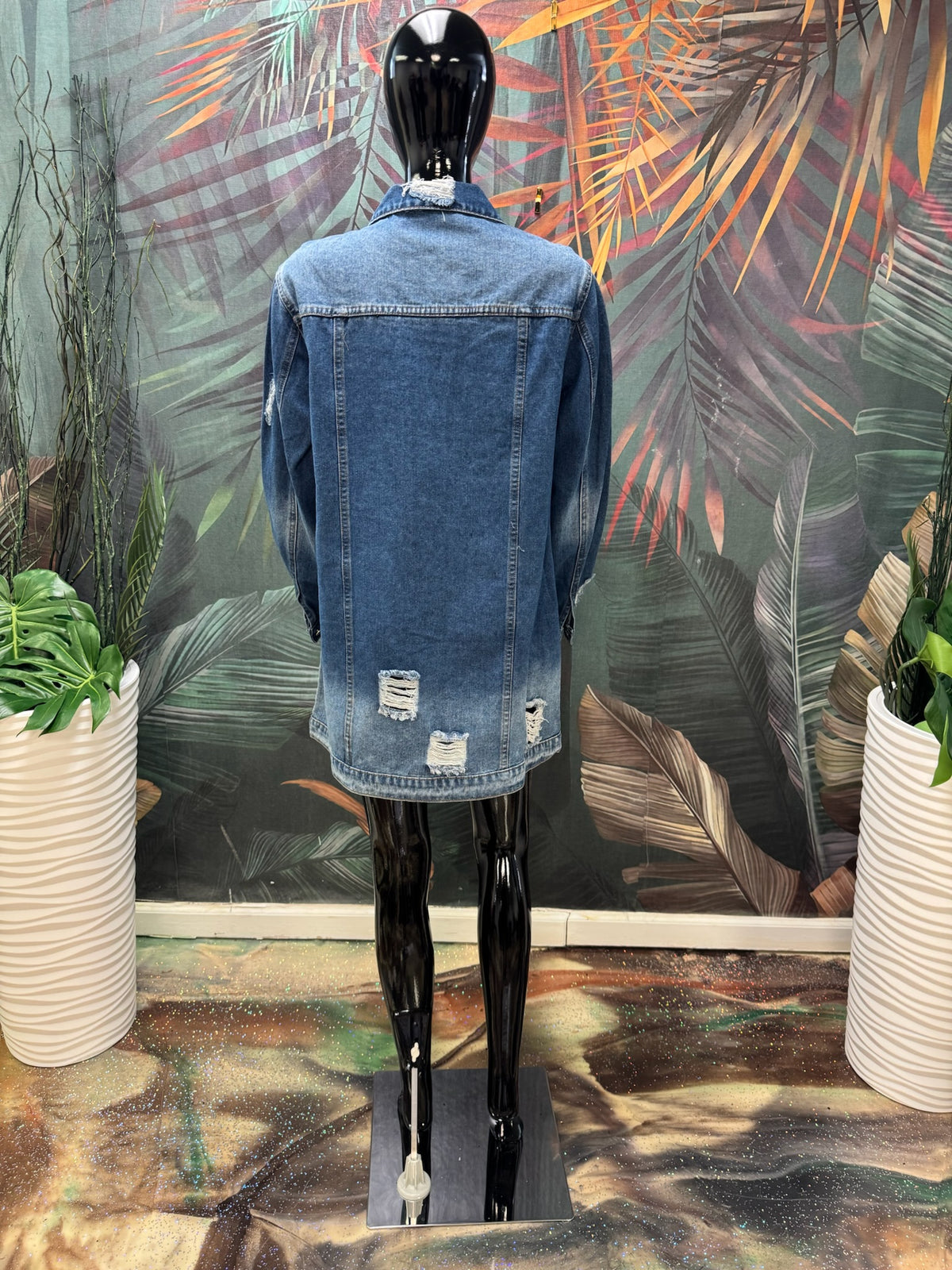 Distressed Jean Jacket