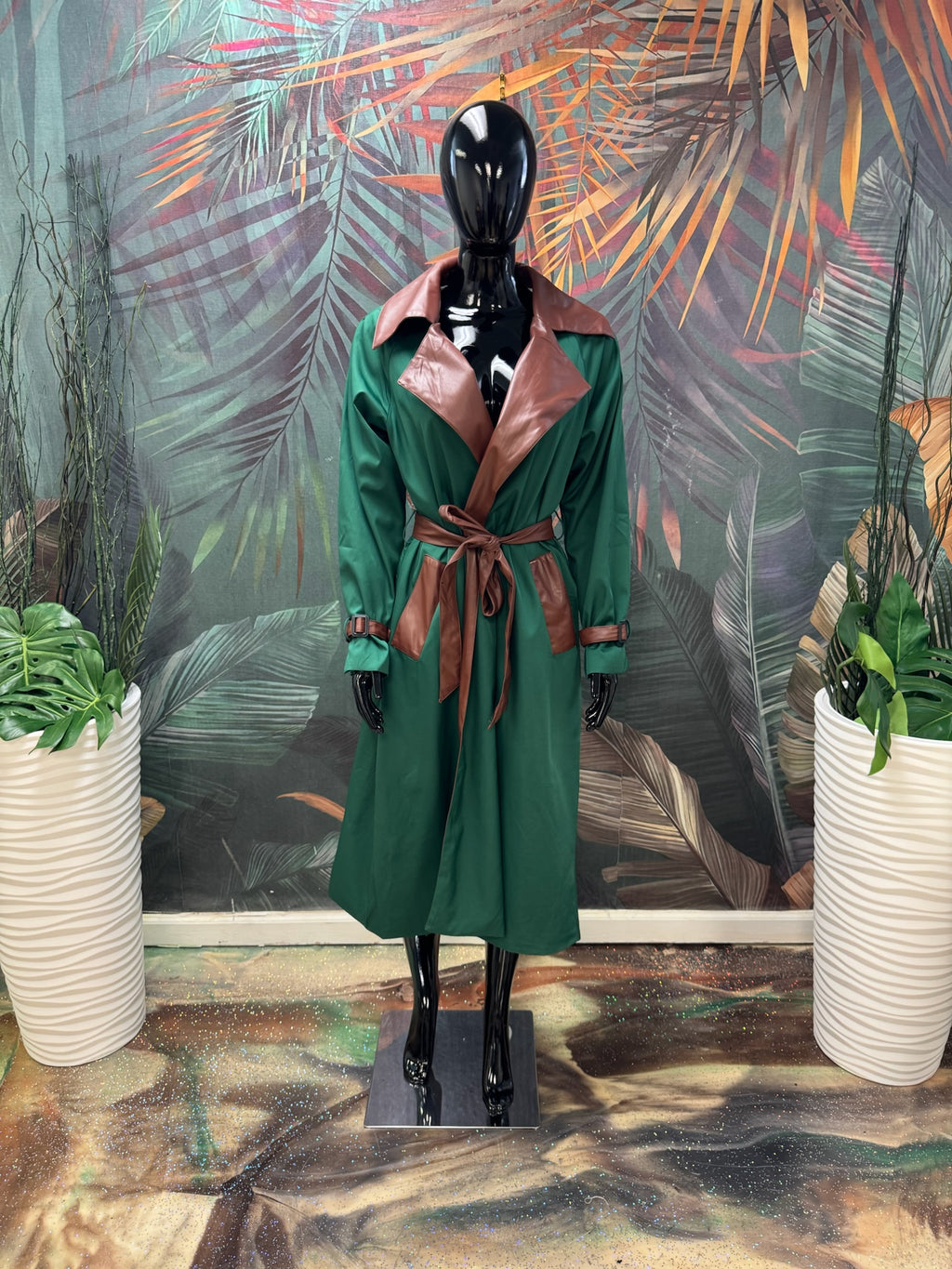 Green/Brown Coat