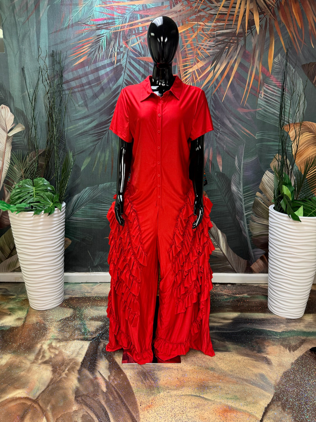 Ruffle Jumpsuit